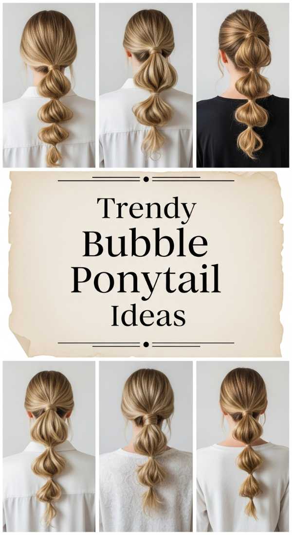 Trendy Bubble Ponytail Ideas 69e339fb2ce56