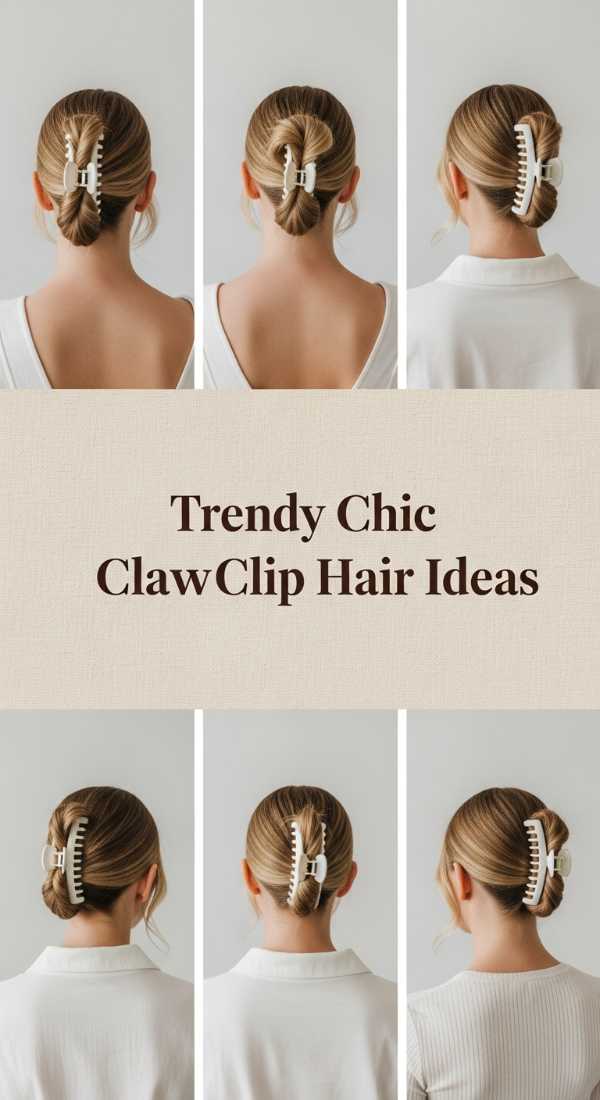 Trendy Chic Clawclip Hair Ideas 69e742de3b73d