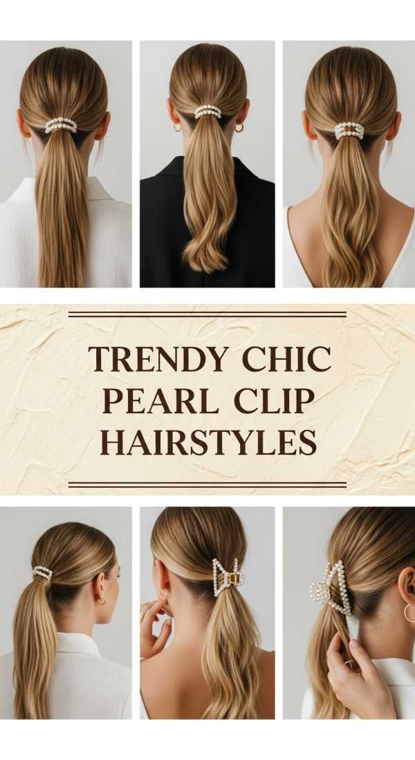 Trendy Chic Pearl Clip Hairstyles 69e4f67e6eb65