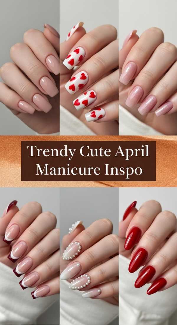 Trendy Cute April Manicure Inspo 69ece59c3ae25