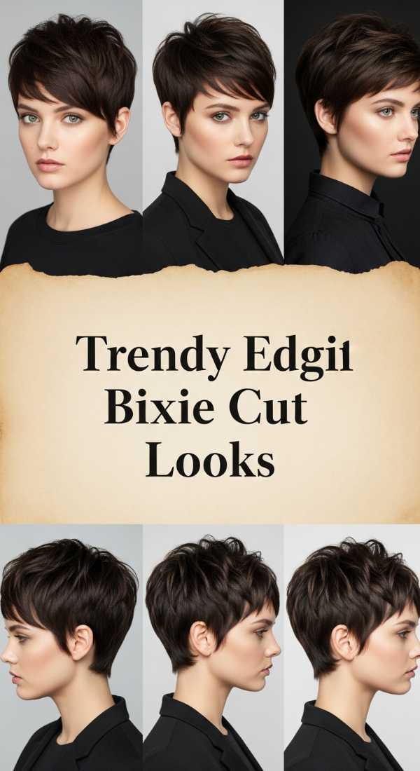 Trendy Edgy Bixie Cut Looks