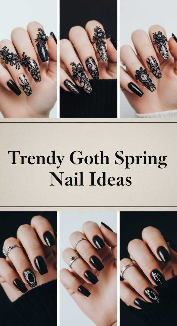 Trendy Goth Spring Nail Ideas 69f0ca57158bd