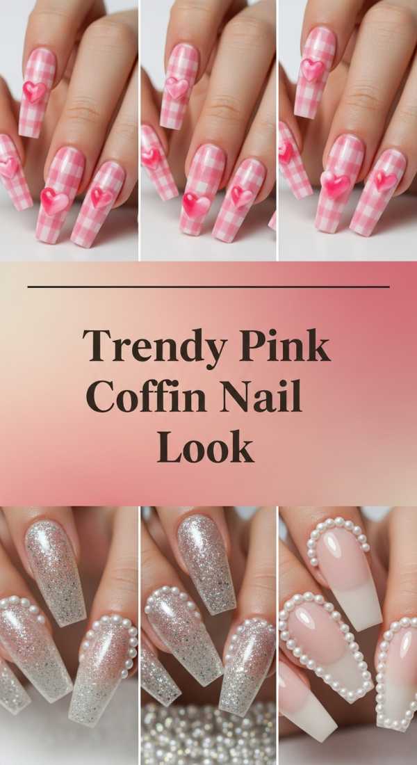Trendy Pink Coffin Nail Look 69eb7281812c9