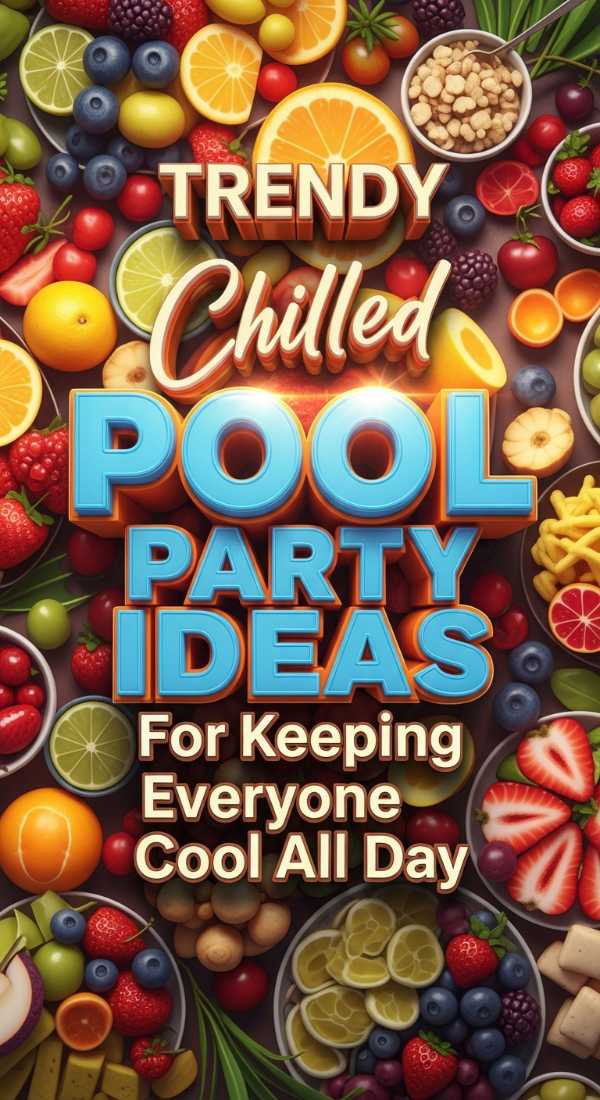 Trendy pool party food ideas for summer