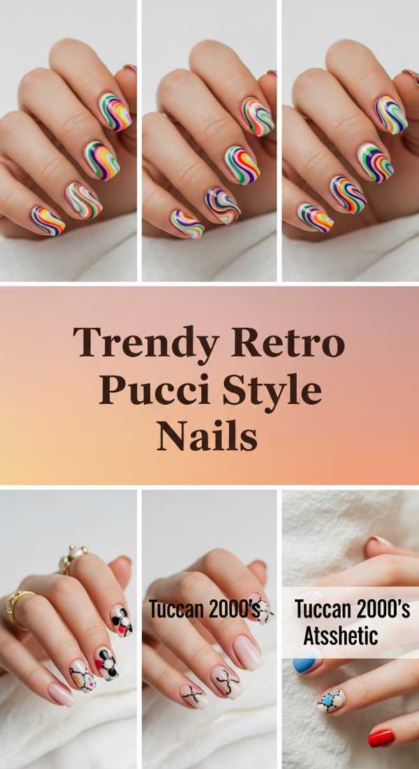 Trendy Retro Pucci Style Nails 69f2494d5c4f8