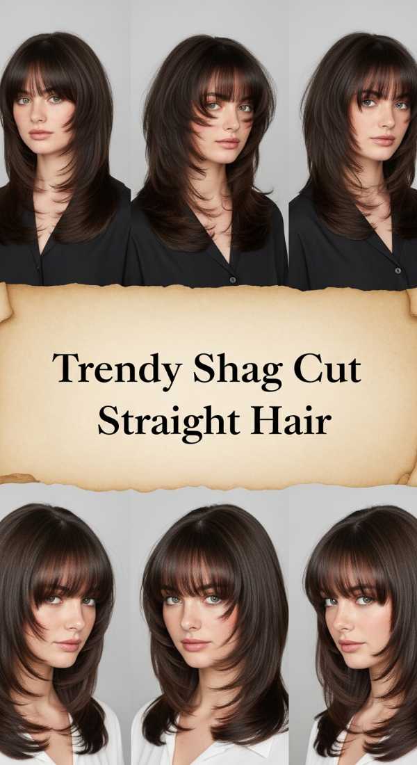 Trendy Shag Cut Straight Hair 69ef493853bda