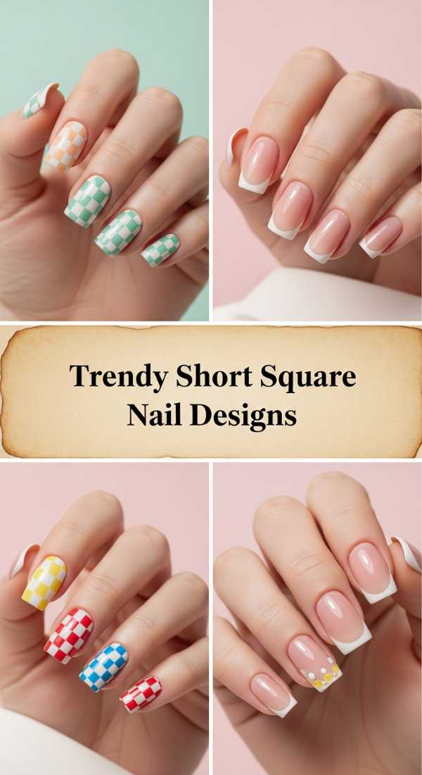 Trendy Short Square Nail Designs 69f2495a3faf3