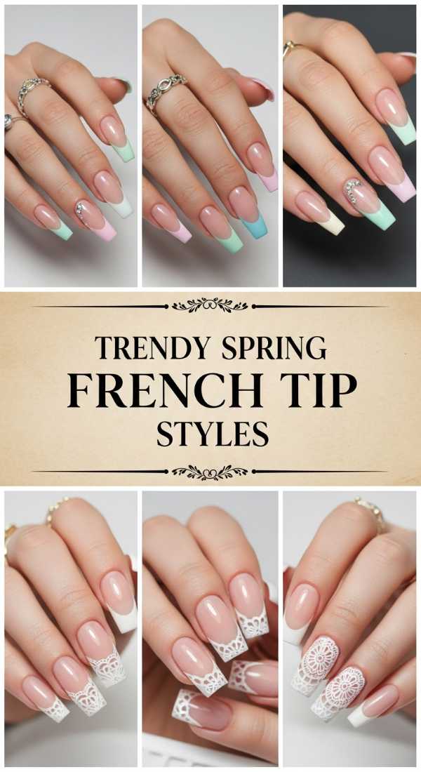Trendy Spring French Tip Styles 69f24948dcdad