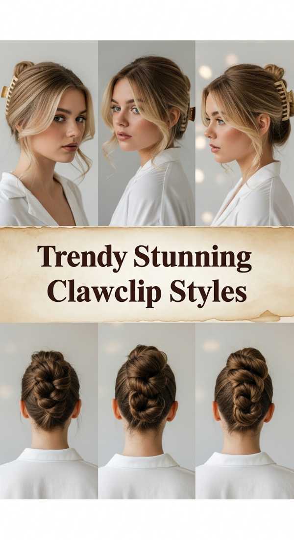 Trendy Stunning Clawclip Styles 69ee52ffe466b