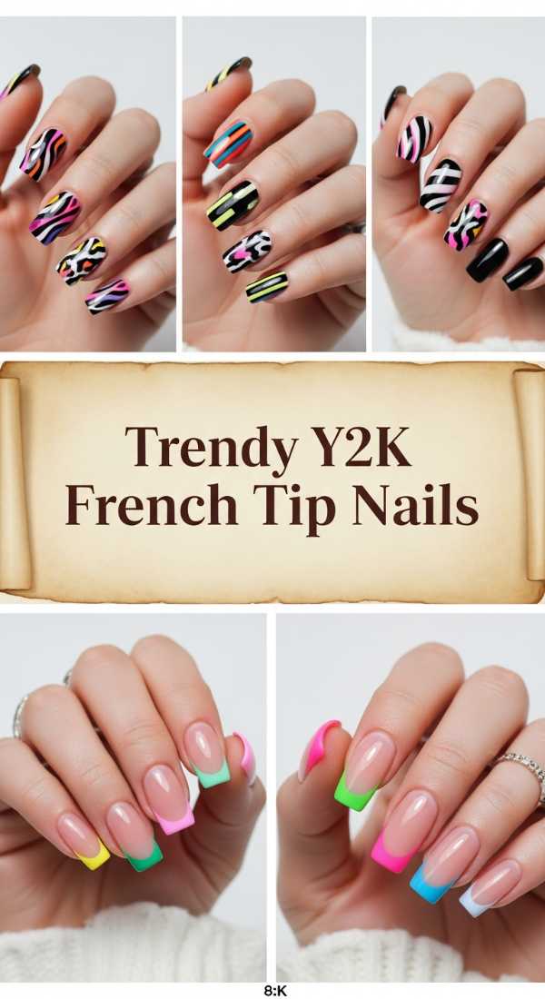 Trendy Y2k French Tip Nails 69ef3c69b9106