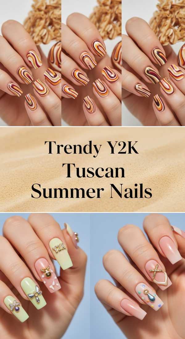 Trendy Y2k Tuscan Summer Nails 69f0ca45abd4c
