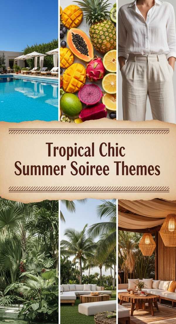 From Guest List to Glam: The Ultimate Chic Celebration Blueprint Tropical Chic Summer Soiree Themes 69df235a35dfb