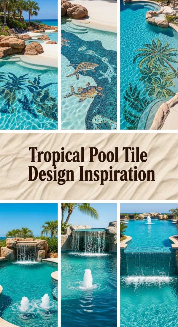 Tropical Pool Tile Design Inspiration 69e3b6e91a107