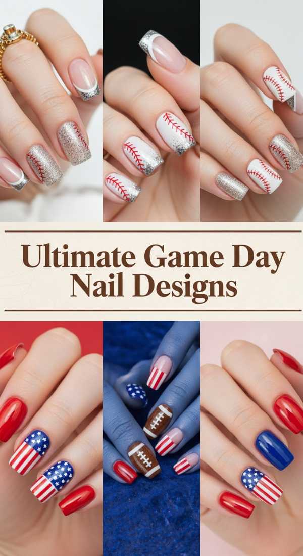 Ultimate Game Day Nail Designs 69ee4094a2b79
