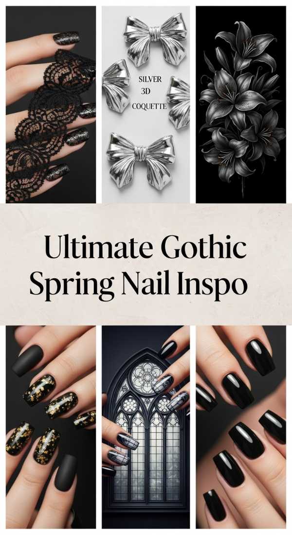 Ultimate Gothic Spring Nail Inspo 69ecf744ec7f2