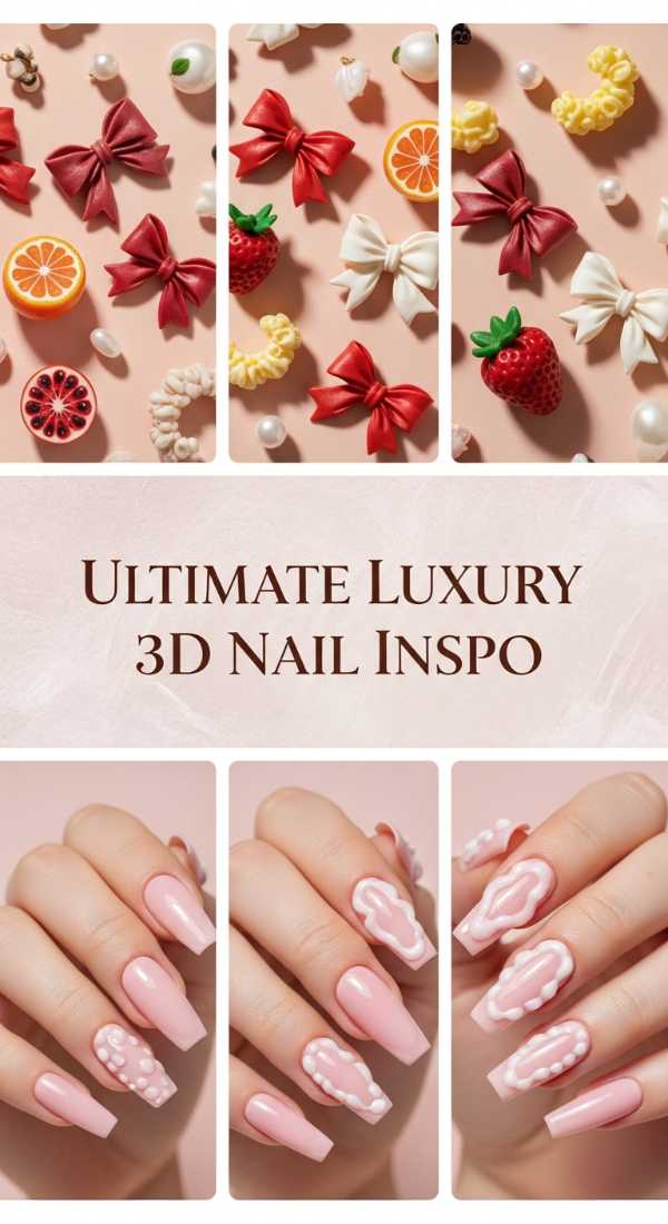 Ultimate Luxury 3d Nail Inspo 69eb7261d7245
