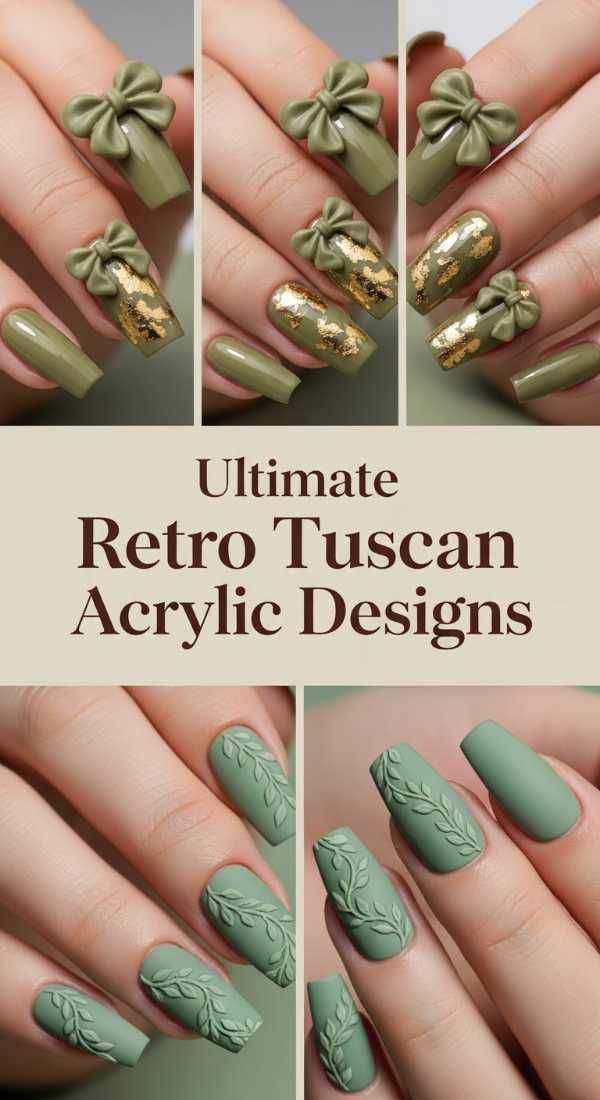 Ultimate Retro Tuscan Acrylic Designs 69ecf885ea9e9