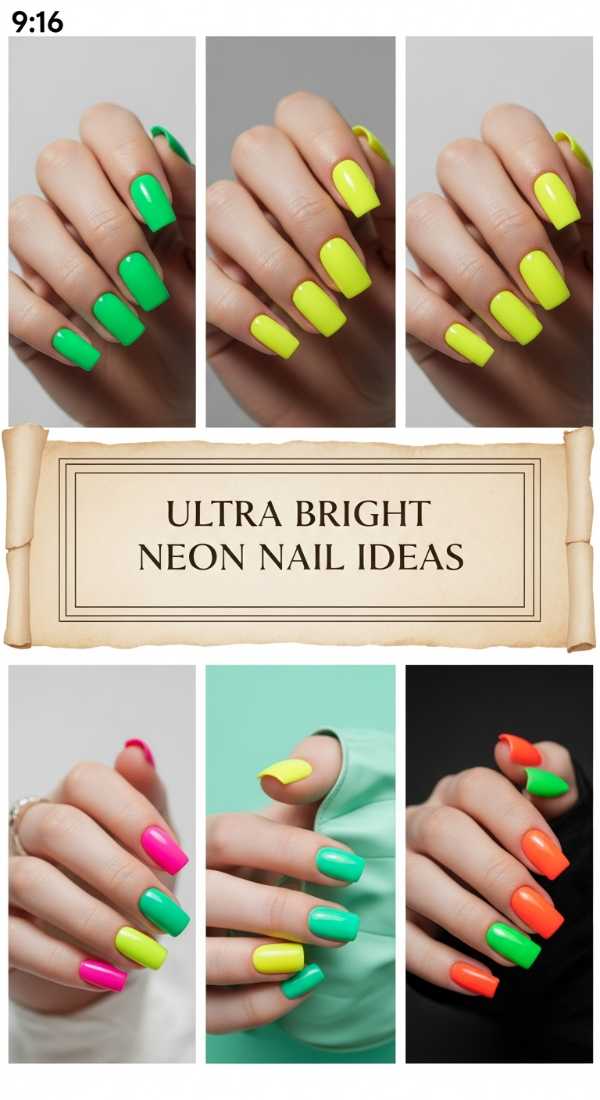Ultra Bright Neon Nail Ideas 69ef94d81bf87