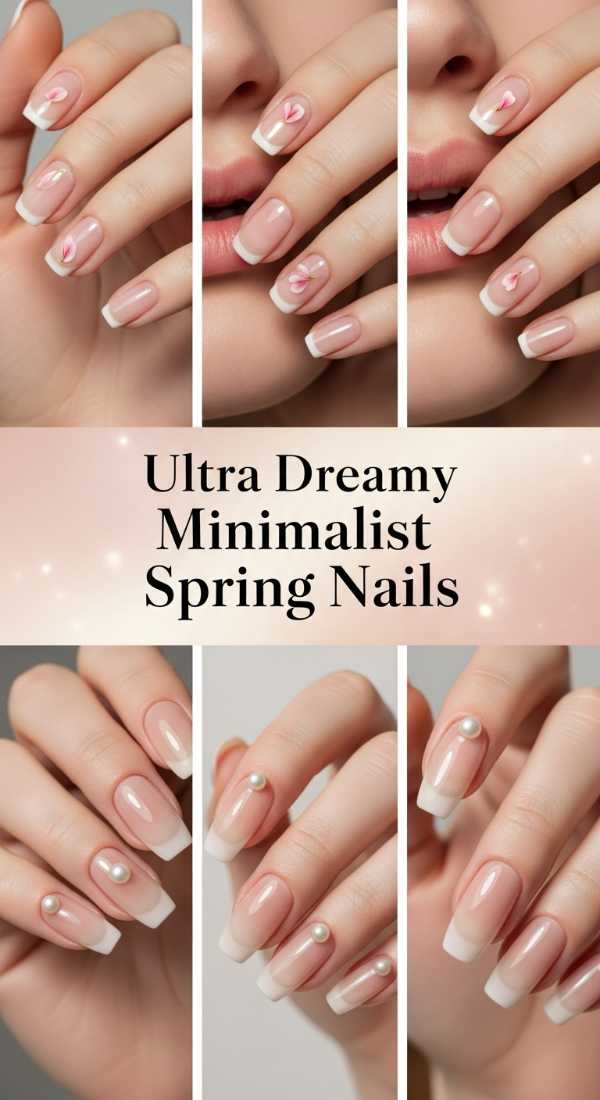 Ultra Dreamy Minimalist Spring Nails