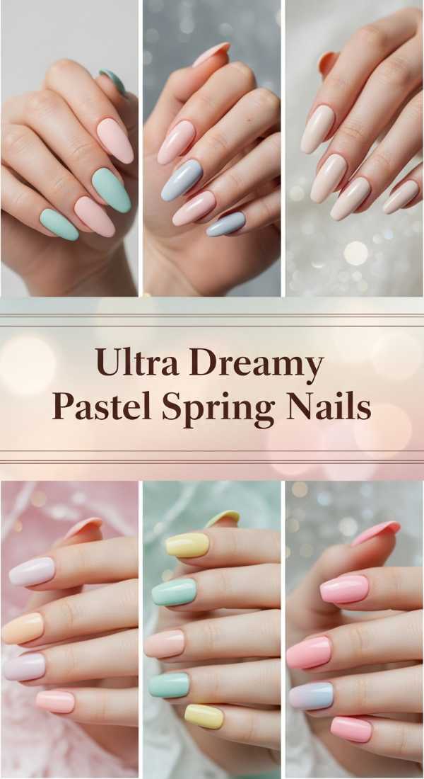 Ultra Dreamy Pastel Spring Nails