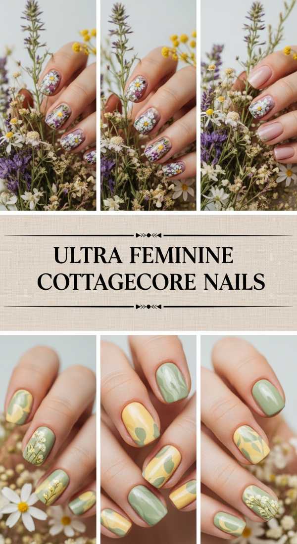 Ultra Feminine Cottagecore Nails 69ee407f145ea