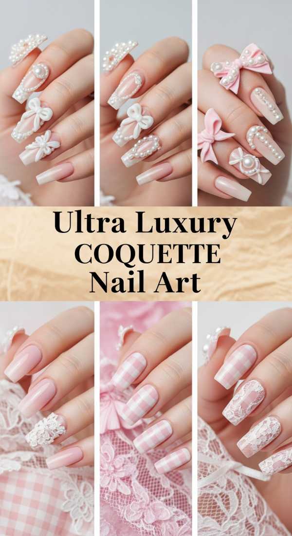 Ultra Luxury Coquette Nail Art 69e350f24120b