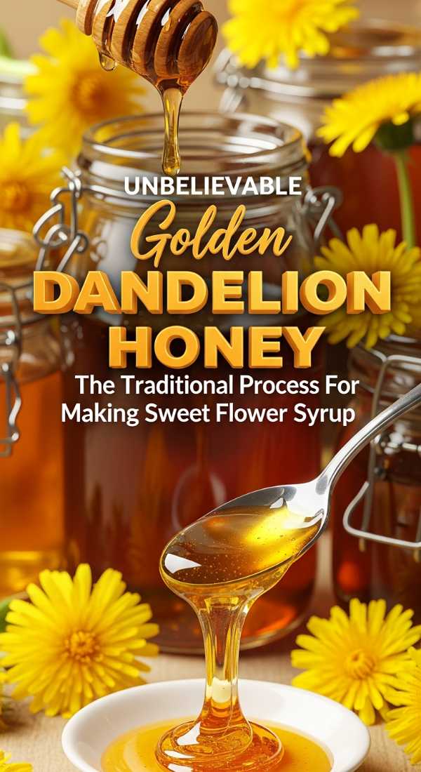 Unbelievable Golden Dandelion Flower Syrup 69e5fe8176b08