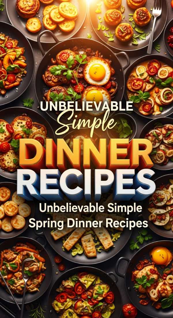 Unbelievable Simple Spring Dinner Recipes 69de7591924b5