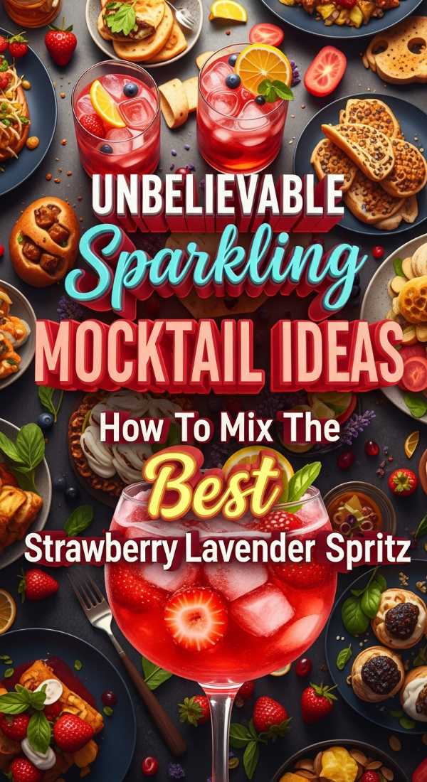 Unbelievable Sparkling Mocktail Ideas How To Mix The Best Strawberry Lavender Spritz 69e9bba450877
