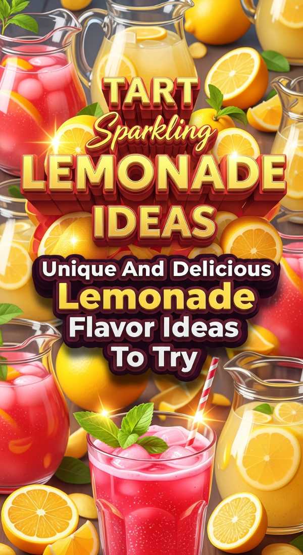 Unique And Delicious Lemonade Flavor Ideas To Try 69eefe272663d