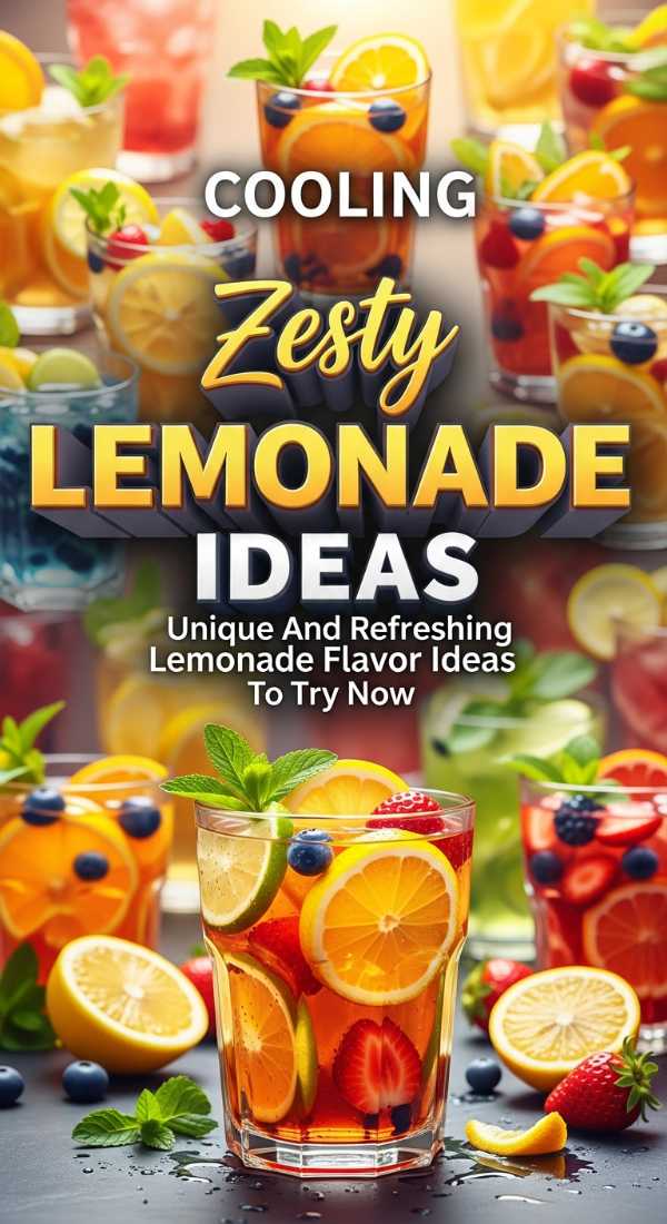 Unique And Refreshing Lemonade Flavor Ideas To Try Now 69f1de86ddad3