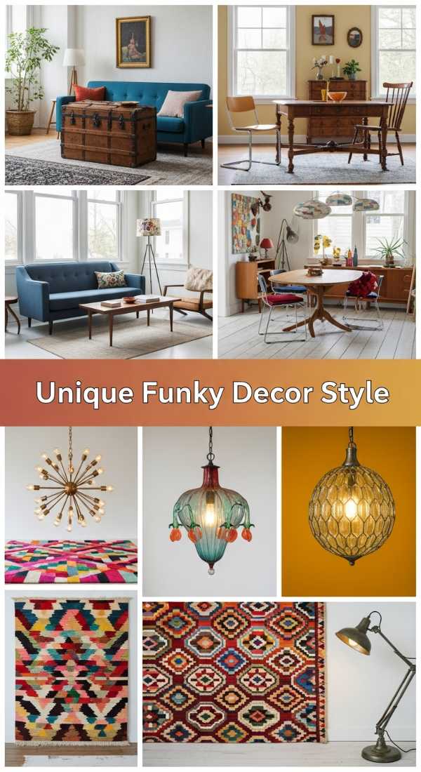 Sophisticated Soul: Designing a Space with Luxury and Character Unique Funky Decor Style 69ed032c66899