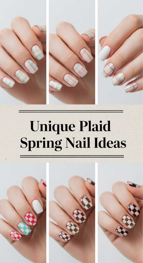 Unique Plaid Spring Nail Ideas 69f24a862bf87