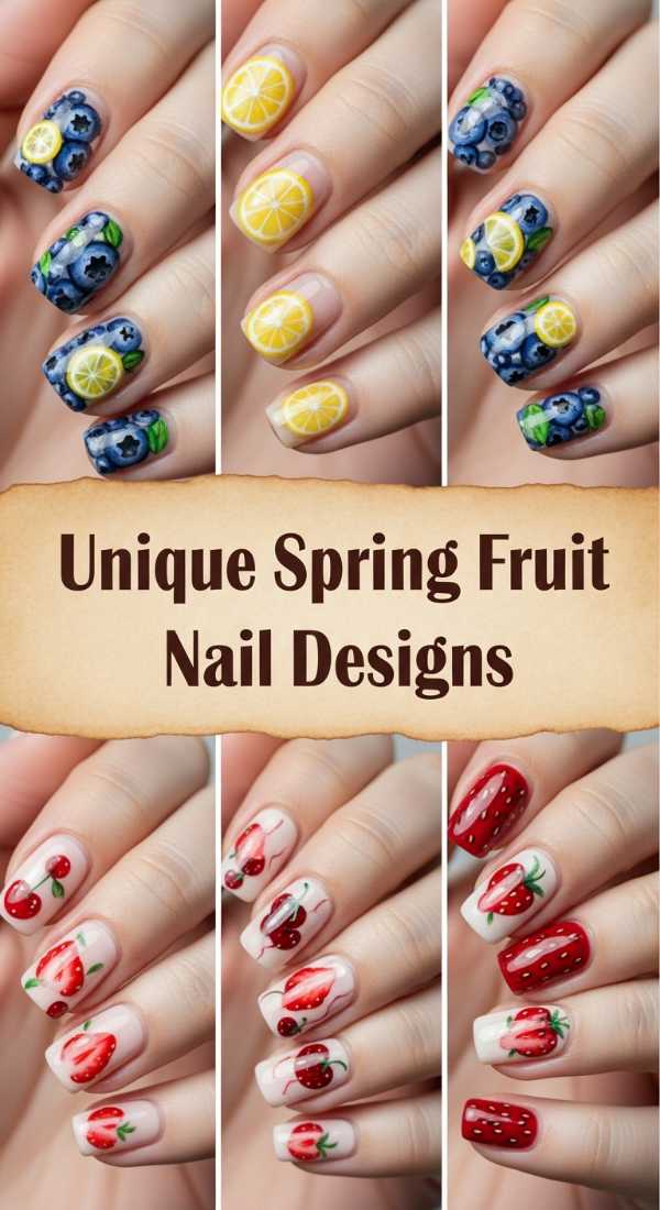 Unique Spring Fruit Nail Designs 69ecf73a5bab6