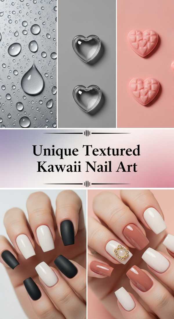 Unique Textured Kawaii Nail Art 69eb727b09400