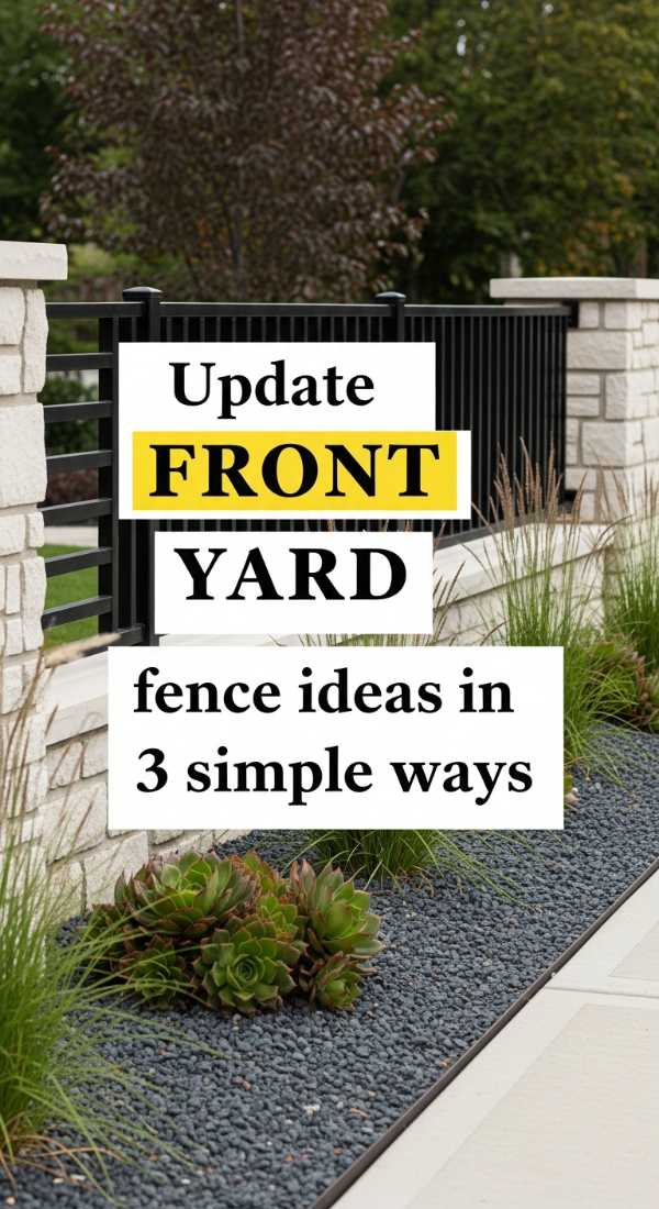 Update Front Yard Fence Ideas In 3 Simple Ways 69f0ed871cc84