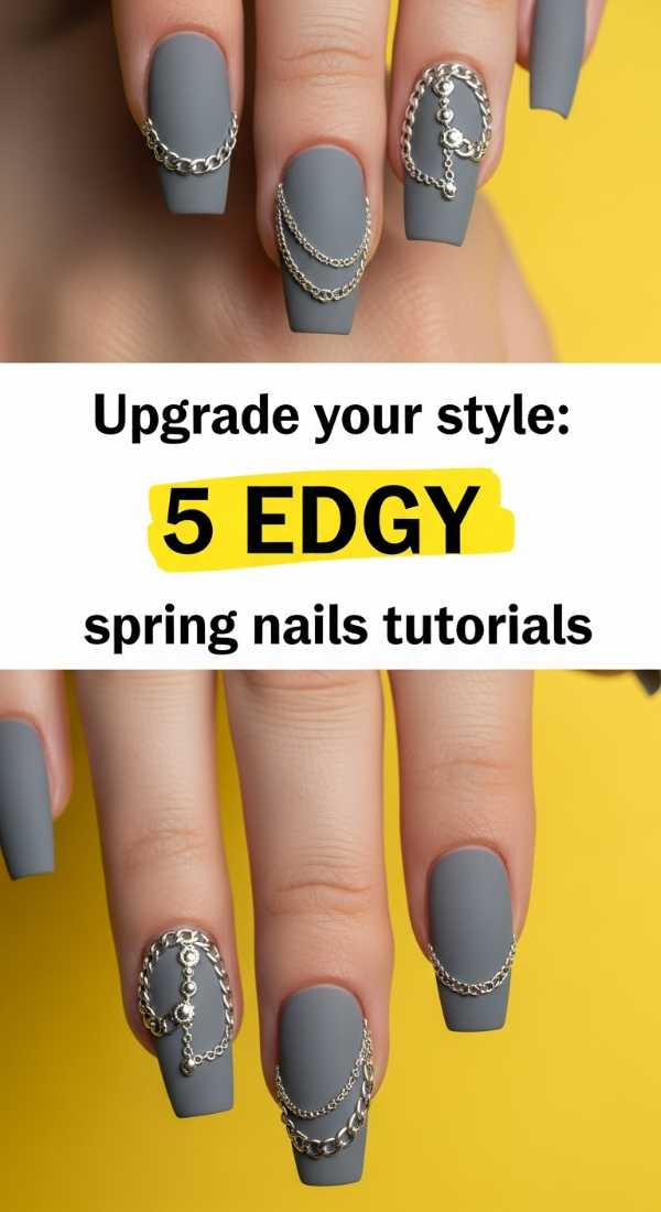 Upgrade Your Style 5 Edgy Spring Nails Tutorials 69e66172af691