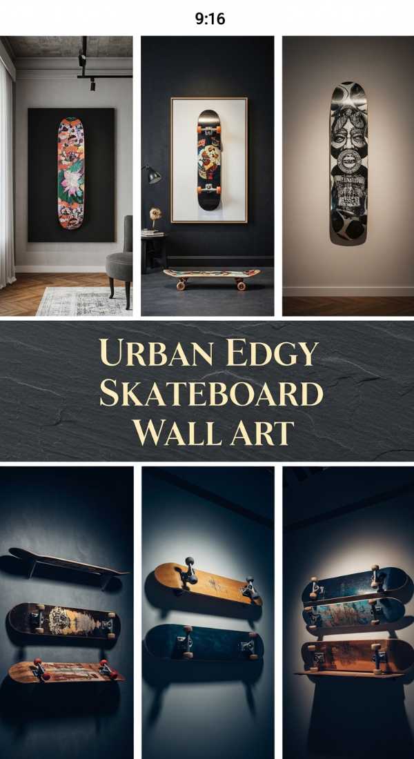Urban Edgy Skateboard Wall Art 69f1ae7b1bee4