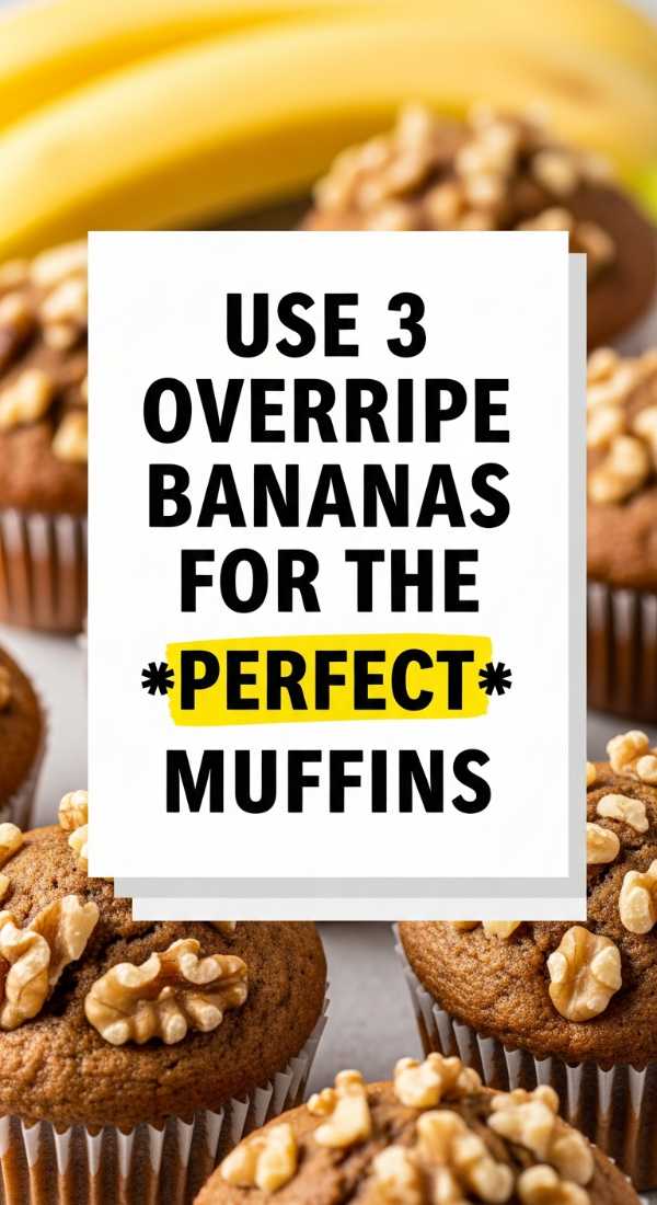 Use 3 Overripe Bananas For The Perfect Muffins 69eb7e22a2802