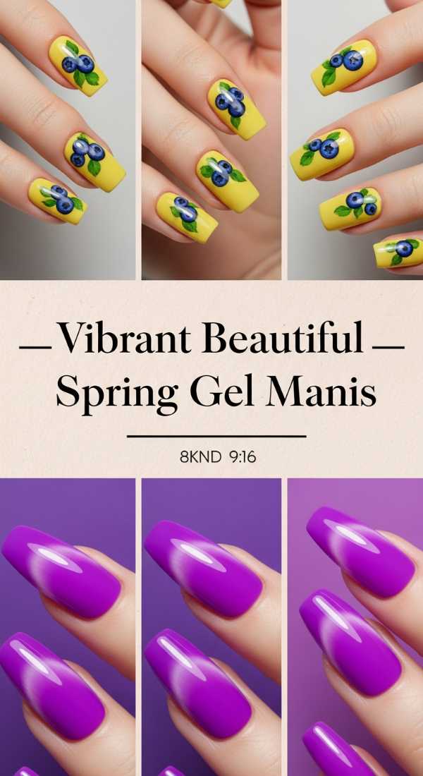 Vibrant Beautiful Spring Gel Manis 69e9ccf42aea5