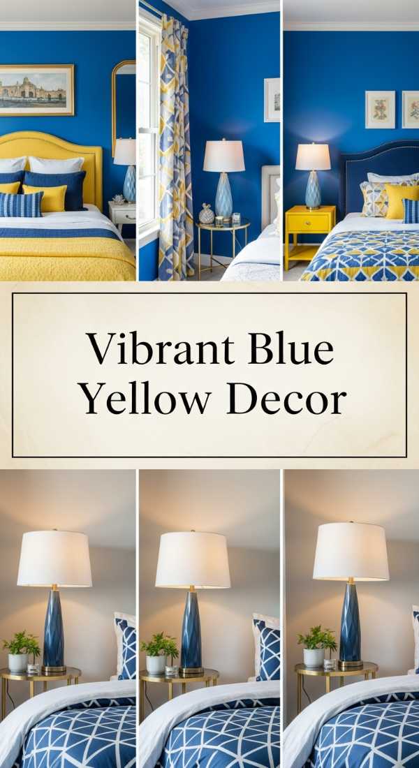 Vibrant Blue Yellow Decor 69e7779957699