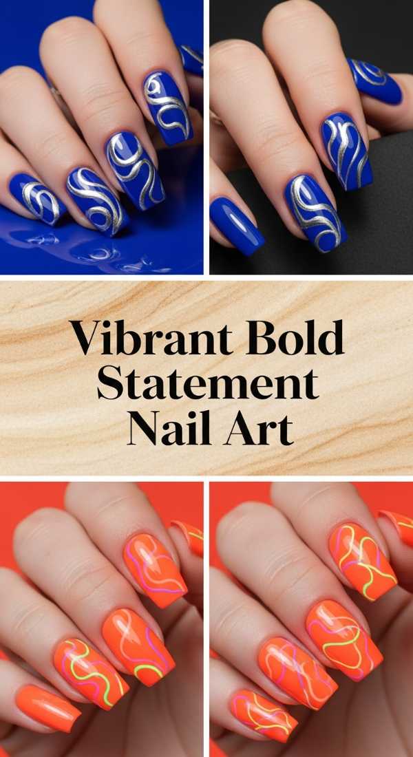 Vibrant Bold Statement Nail Art 69e4e4a961dbc