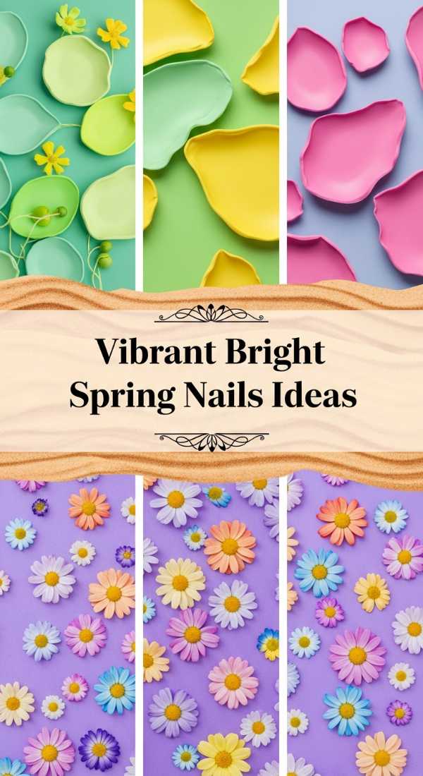 Vibrant Bright Spring Nails Ideas 69ecf7527e6c8