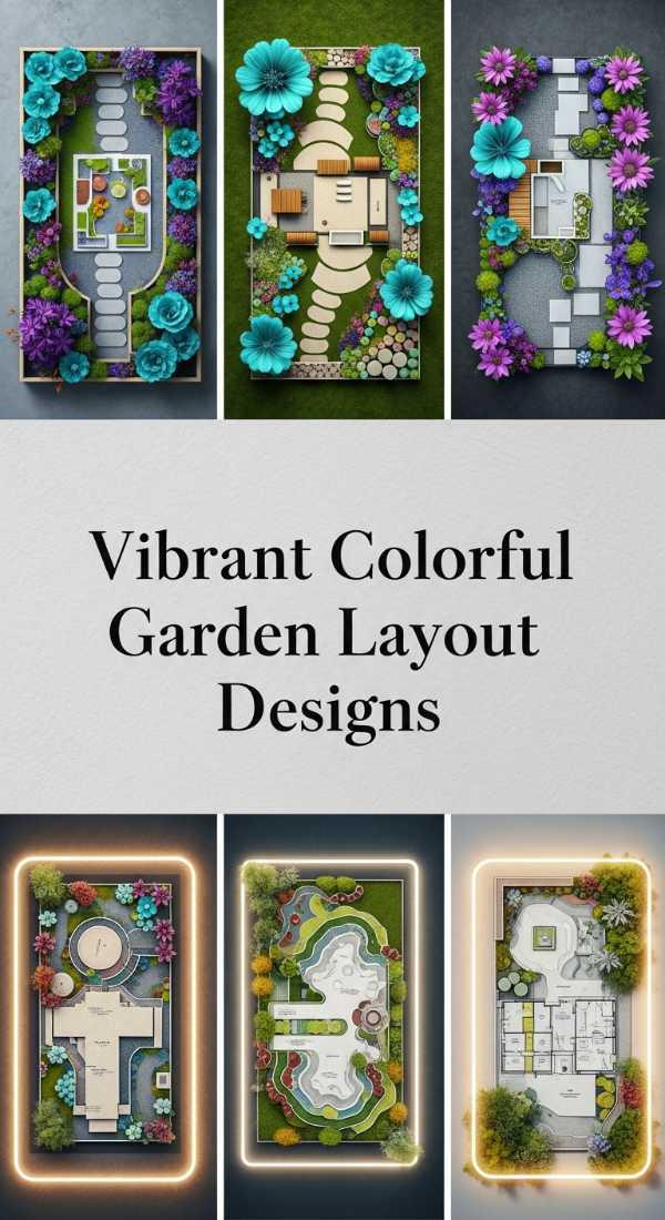 Vibrant Colorful Garden Layout Designs 69ea60aef20b8