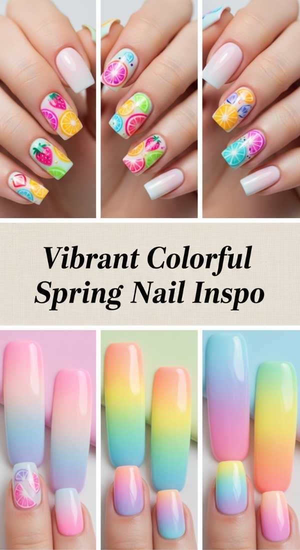 Vibrant Colorful Spring Nail Inspo 69ecf87a29015