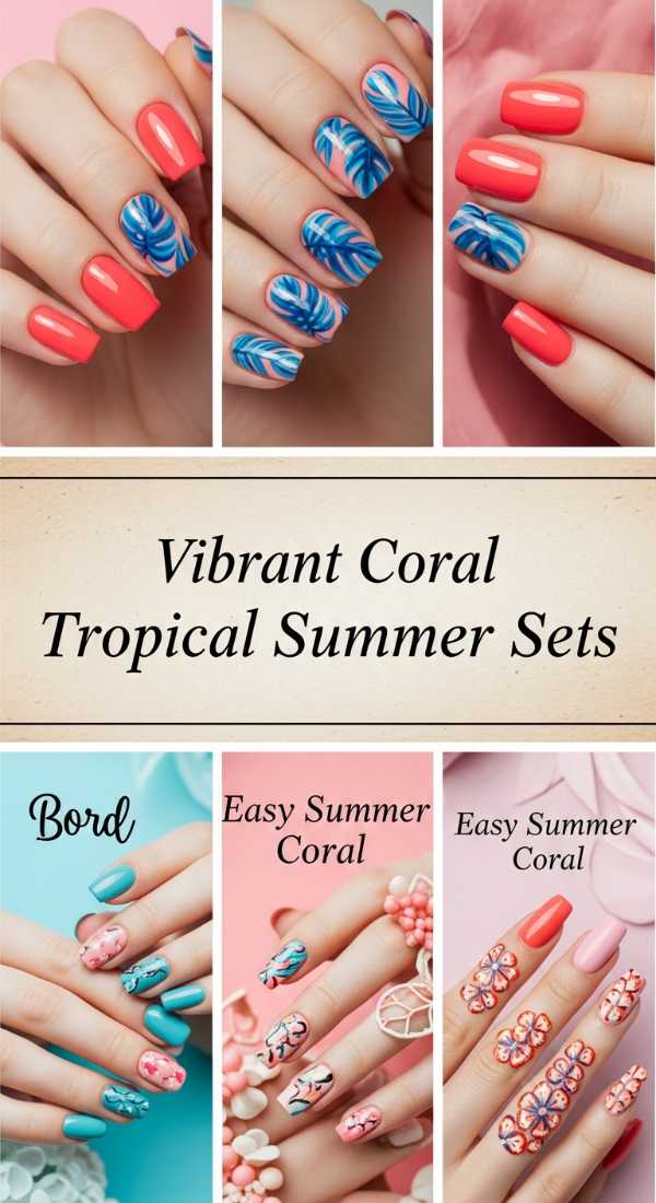 Vibrant Coral Tropical Summer Sets 69f0ca365923e
