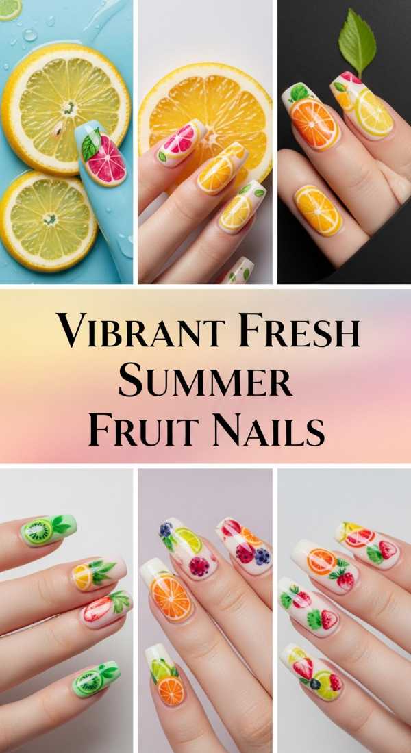Vibrant Fresh Summer Fruit Nails 69e72cbac9c34