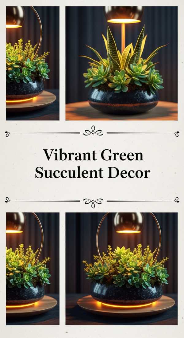 Vibrant Green Succulent Decor 69df4674b1c4f