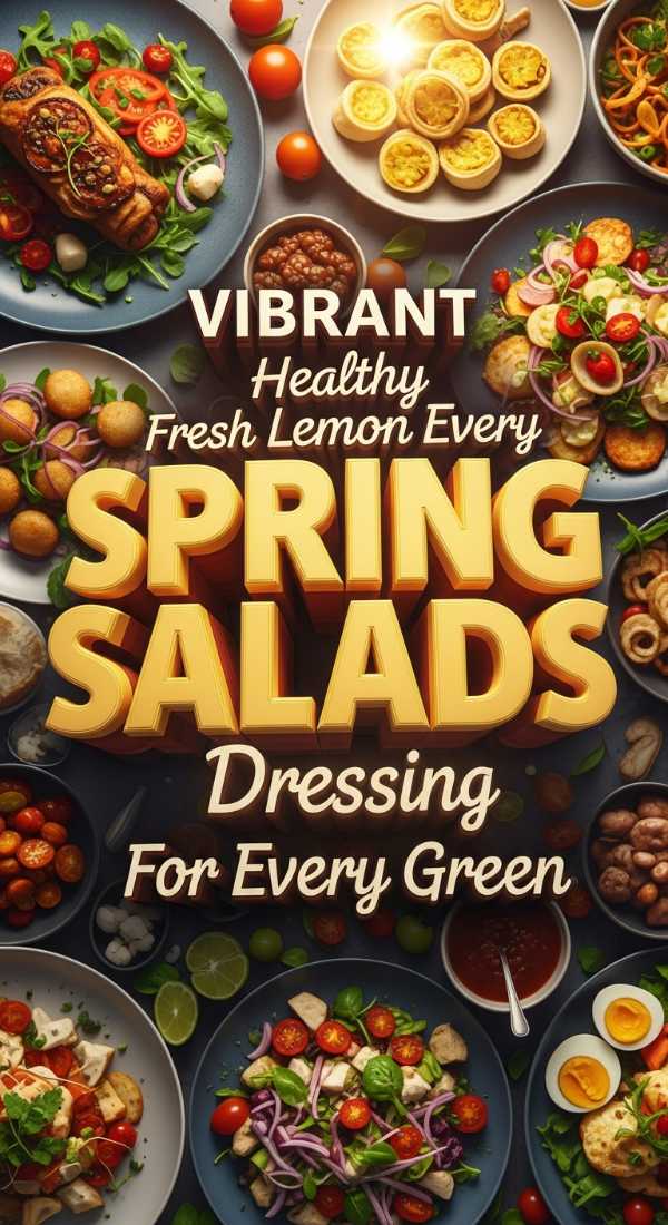 Vibrant Healthy Spring Salads With Fresh Lemon Dressing 69df1b56a28b7