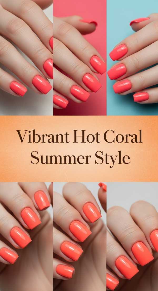 Vibrant Hot Coral Summer Style 69f32b7e4ddb4